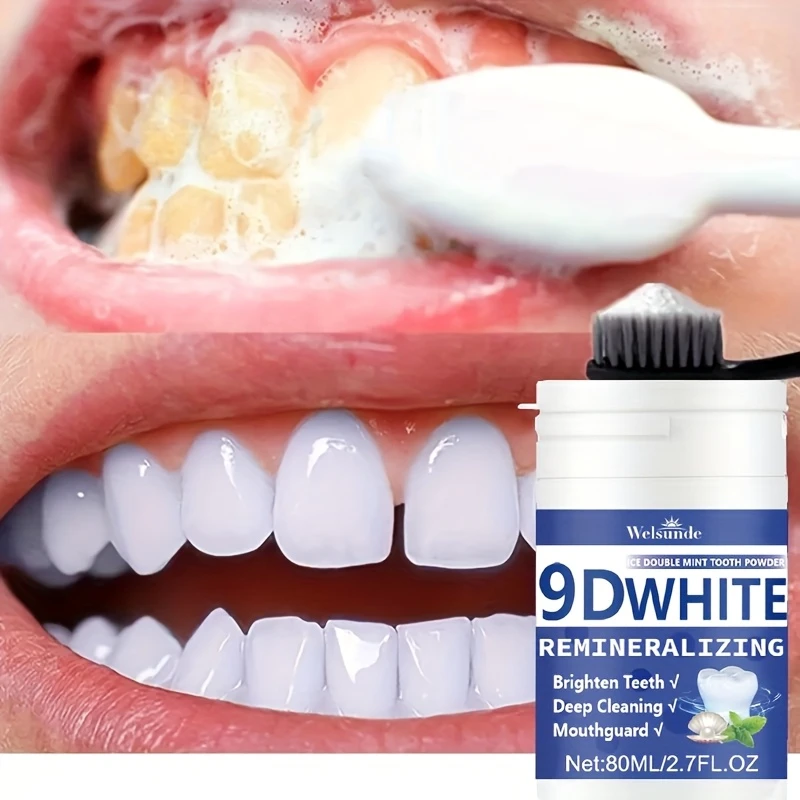 Teeth Whitening Ulta - 9D White Remineralizing Hydroxyapatite Tooth Powder,
