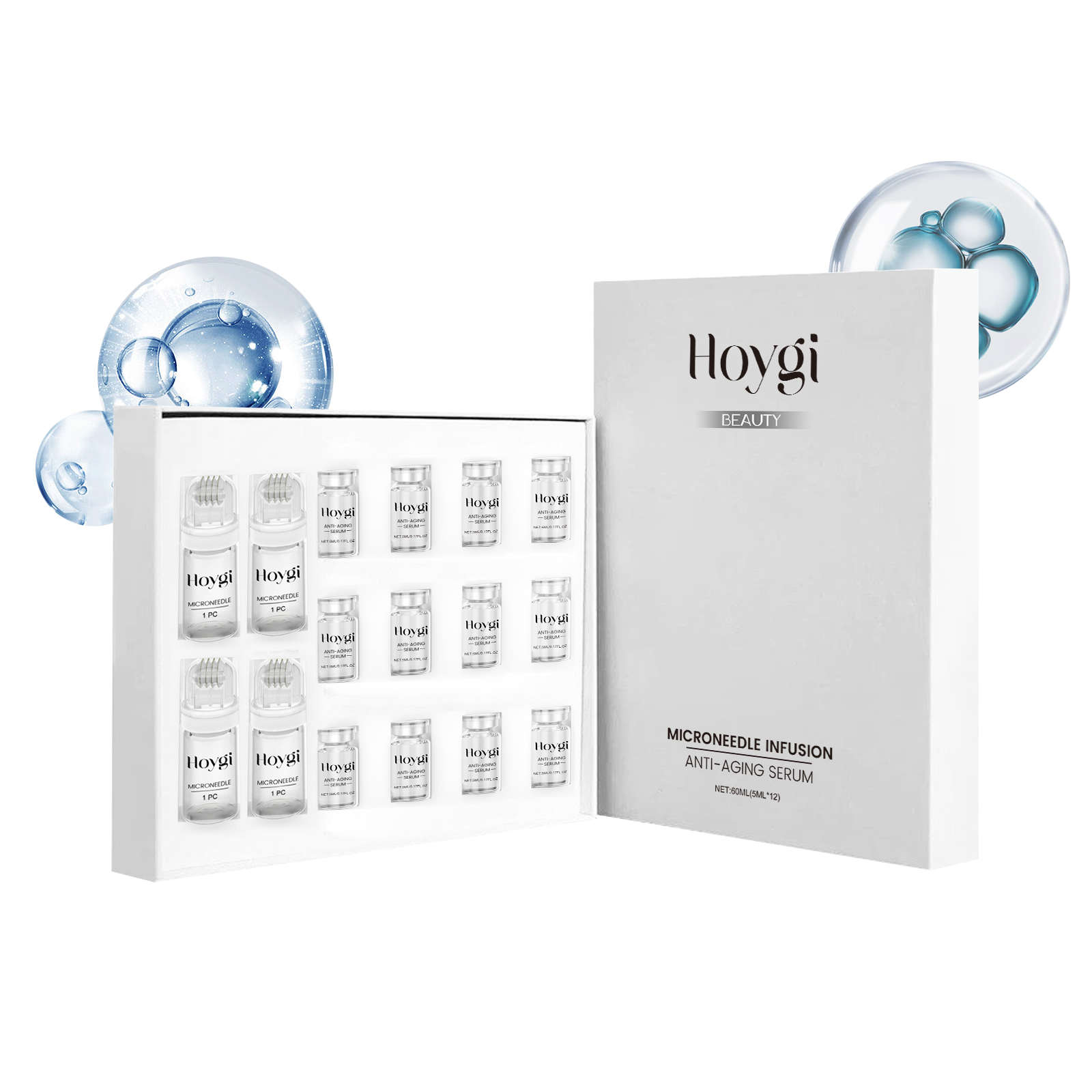 Coconut Oil Pull - Firming Facial Serum Set with Microneedle