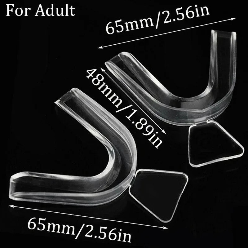 1/3/6pairs Silicone Mouth Guar - Teeth Whitening With Braces ulasan dan harga