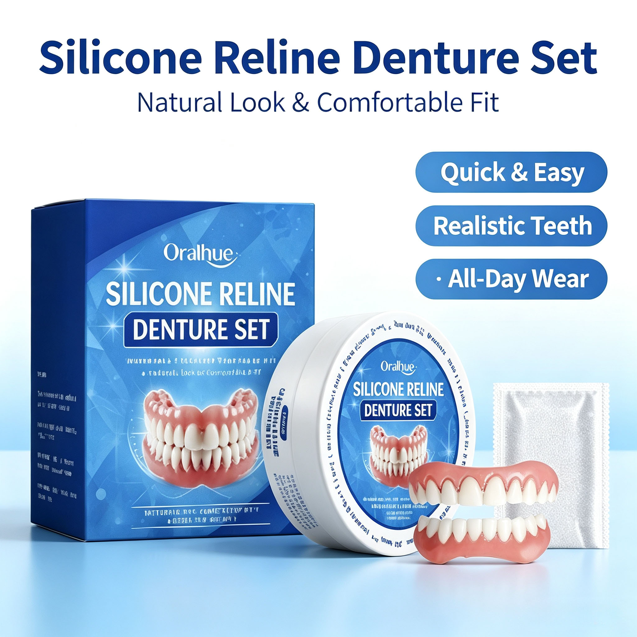 Silicone Dentures for No Teeth - Teeth Whitening With Braces ulasan dan harga