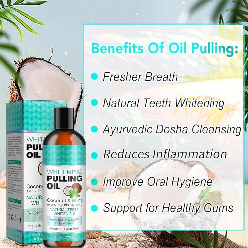 237mL Oral Rinse Mouthwash Alc - Coconut Oil Pull ulasan dan harga
