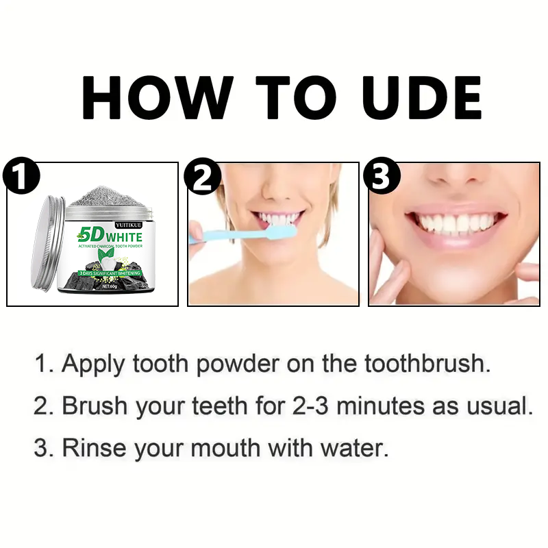 YUlTlKUE 5D White Activated ch - Whitening Powder Activated ulasan dan harga