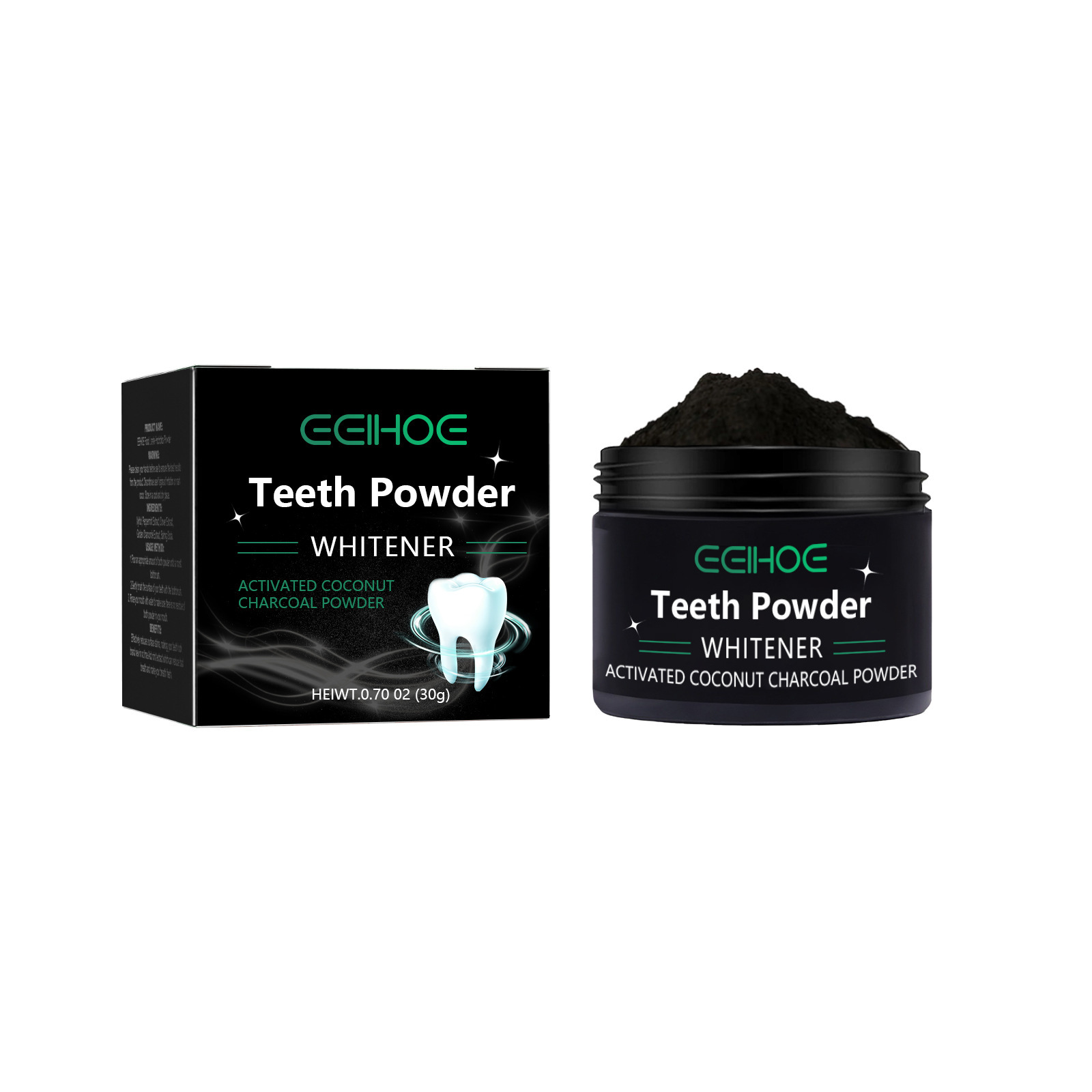 EELHOE Charcoal Powder for Tee - Whitening Powder Activated ulasan dan harga