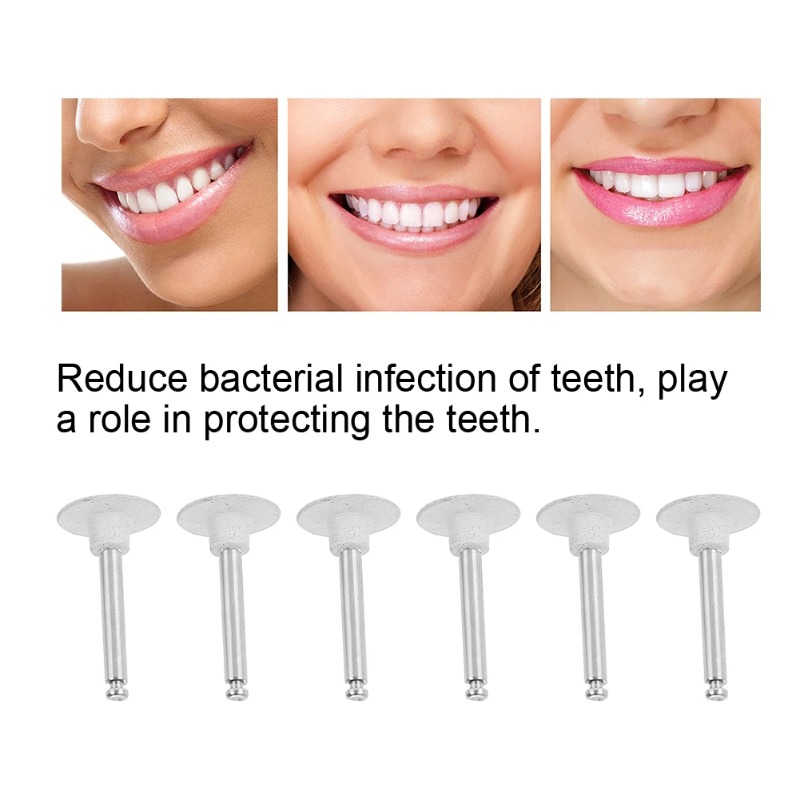 6Pcs Tooth Polishing Head Set  - Teeth Whitening With Braces ulasan dan harga