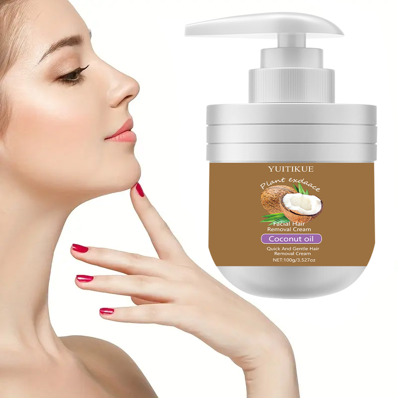 Facial Hair Removal Cream 100g - Coconut Oil Pull ulasan dan harga