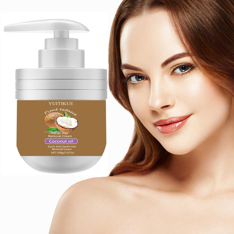 Facial Hair Removal Cream 100g - Coconut Oil Pull ulasan dan harga