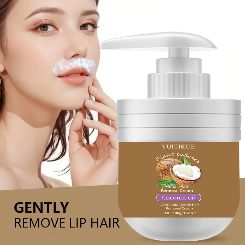 Facial Hair Removal Cream 100g - Coconut Oil Pull ulasan dan harga
