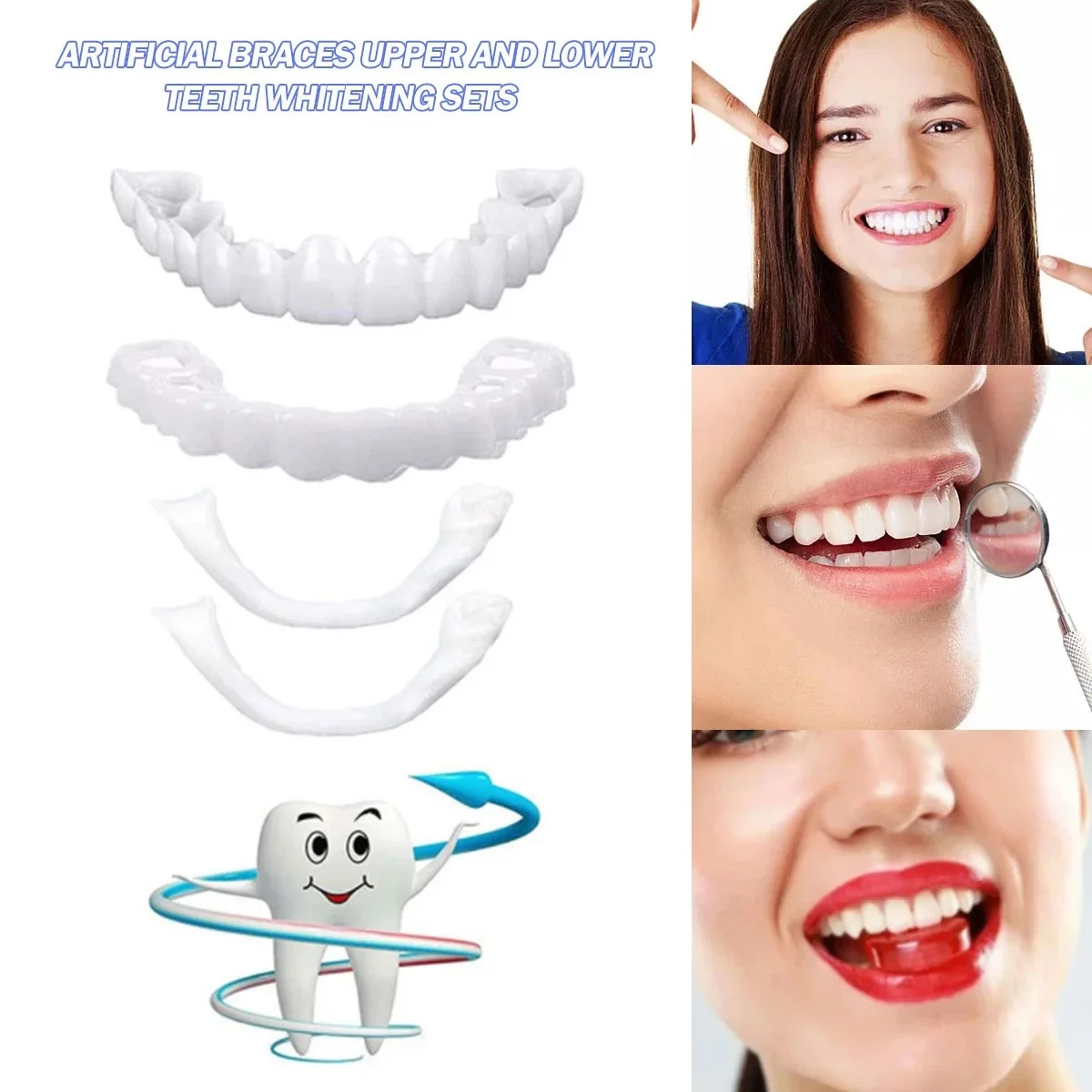 Teeth Veneers Whitening Dentur - Teeth Whitening With Braces ulasan dan harga