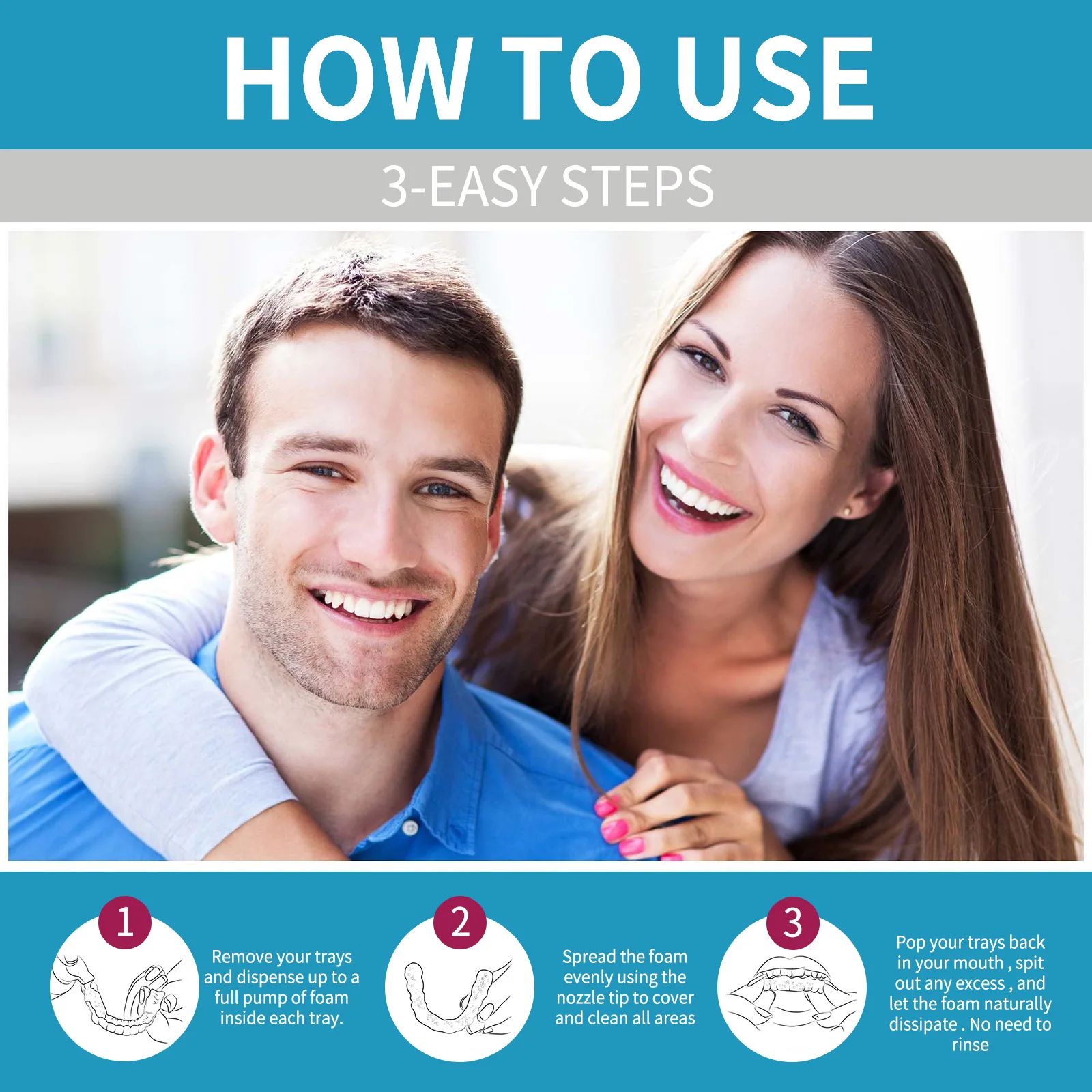 Aligner Denture Cleaner Foam D - Teeth Whitening With Braces ulasan dan harga