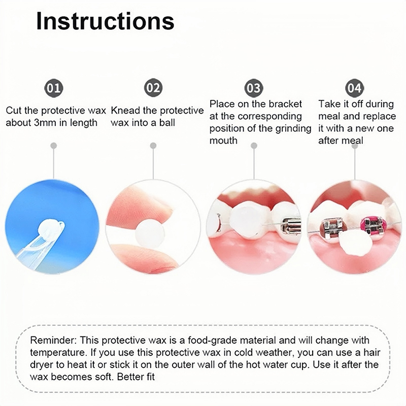 10pcs Dental Orthodontic Relie - Teeth Whitening With Braces ulasan dan harga