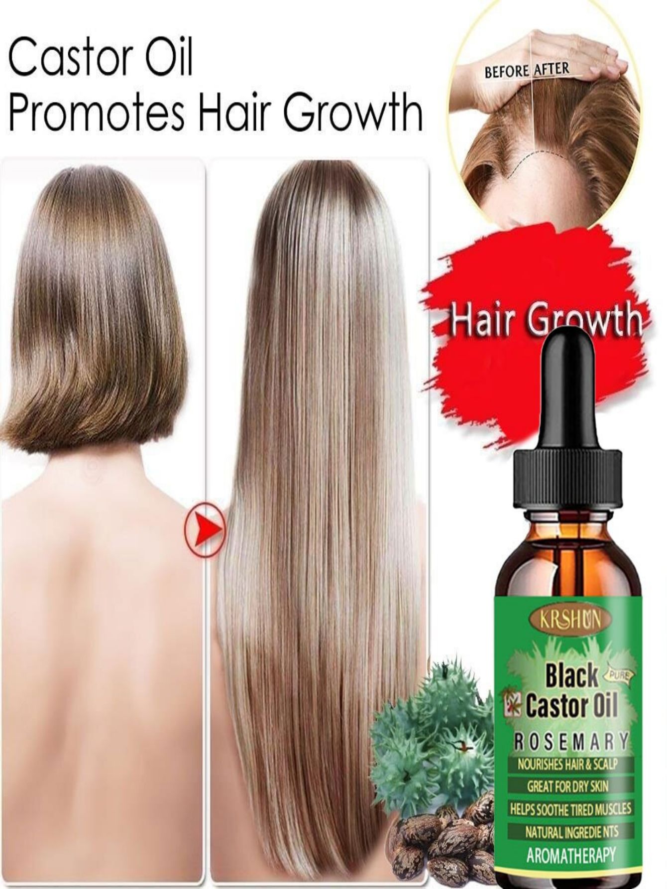 Black Castor Oil Nourishes Hai - Coconut Oil Pull ulasan dan harga